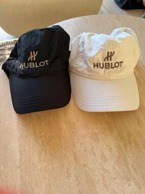 Hublot Black and White Logo Baseball Caps